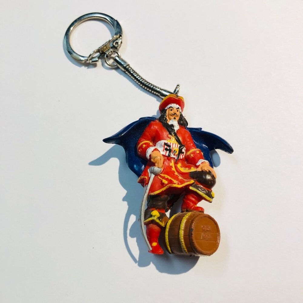 Vintage Captain Morgan Original Spiced Rum Pirate Keychain Figurine